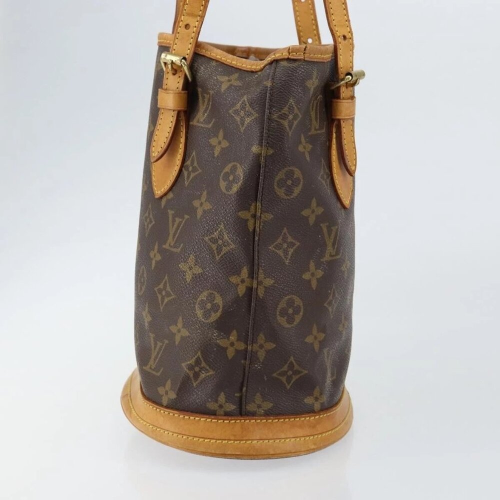 LOUIS VUITTON Monogram Bucket PM Shoulder Bag M42238 LV Auth gh1038 - Picture 4 of 16